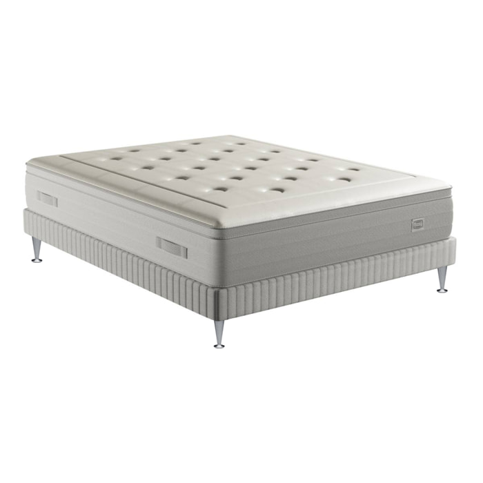 Ensemble REFLEXION matelas H33 ressort ensachés, ferme, sommier