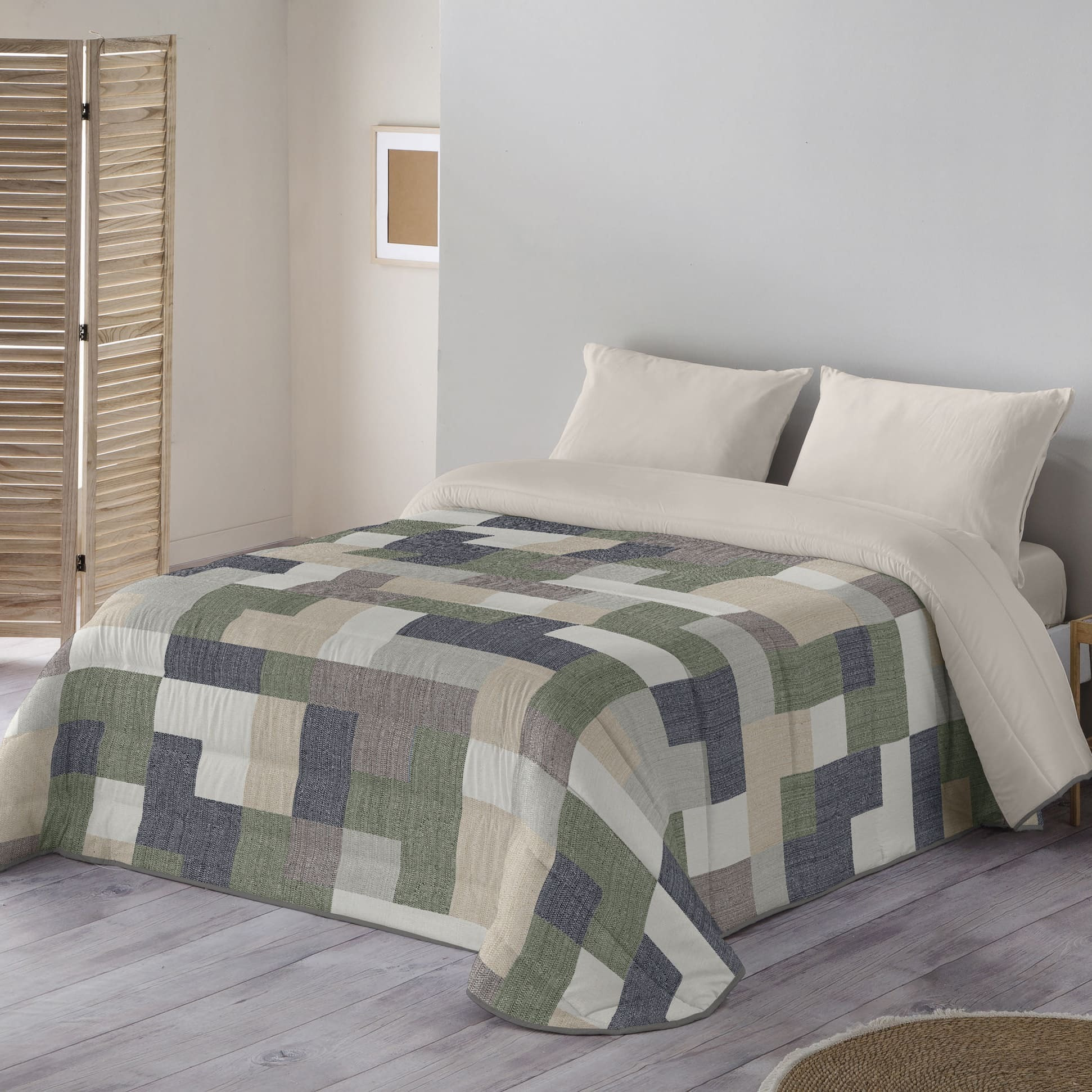 Naturals - Edredón Nórdico Estampado - 100% Poliéster Microfibra - 300 gr/m² - Tetris
