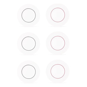 6 assiettes plates 29cm LIGNE