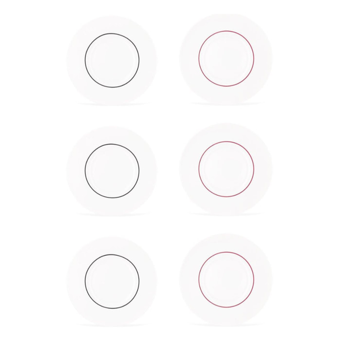 6 assiettes plates 29cm LIGNE