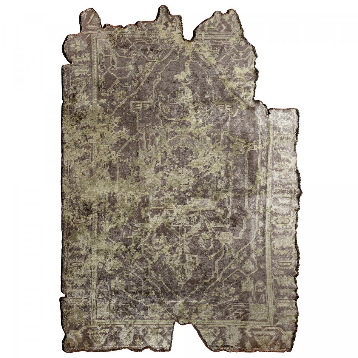 ATIMA Tapis salon kilim, Forme originale, Tissé à la main