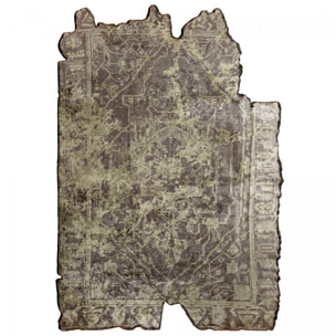 ATIMA Tapis salon kilim, Forme originale, Tissé à la main