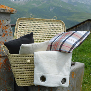 Rideau épais imitation fourrure polaire - Blanc