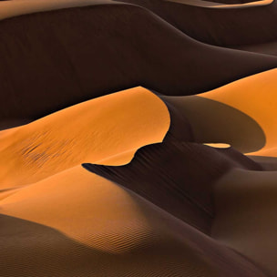 Affiche dune d'Iran Affiche sous cadre bois