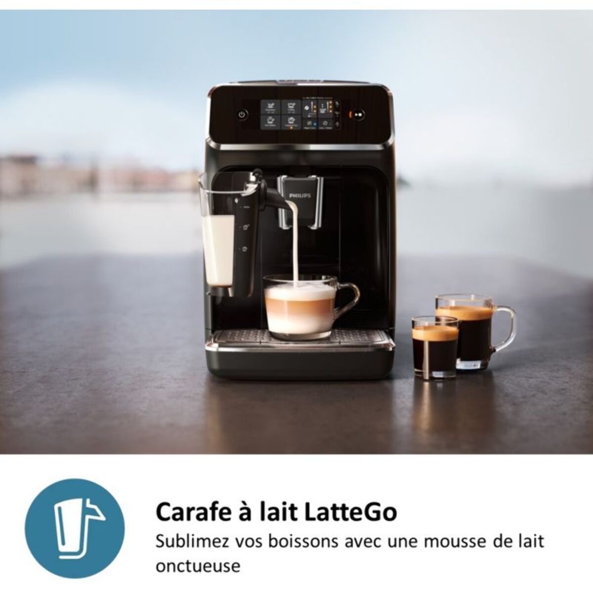 Expresso Broyeur PHILIPS Lattego Silent Brew EP2339/40