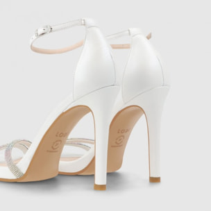 SANDALIAS DE NOVIA BLANCAS YUTISA