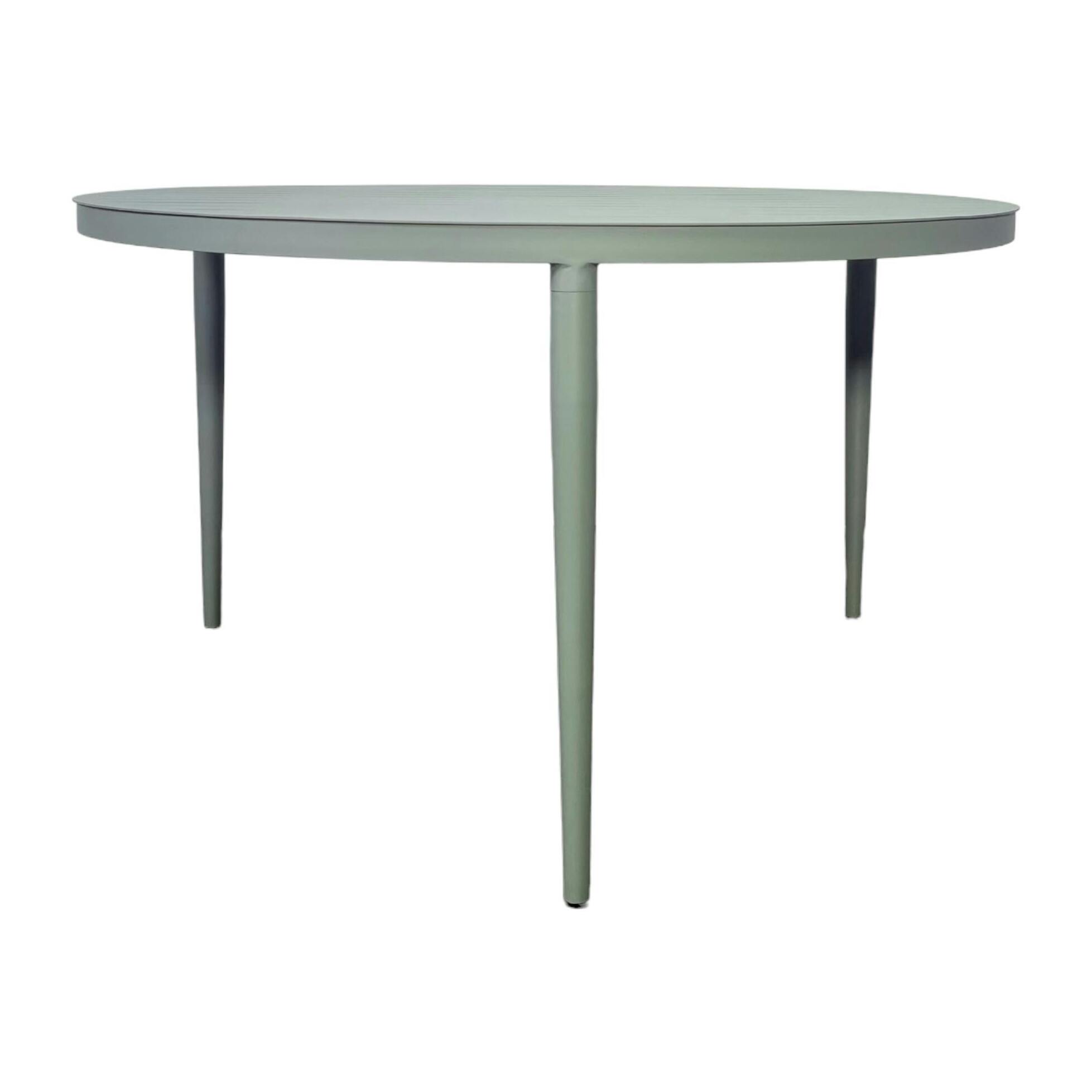 Table de jardin ronde en aluminium vert argile Ø 130 cm STOCKHOLM