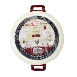 Marmite en acier émaillé 24cm - tous feux GALLINA