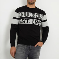Pull Bruno - rayures - noir