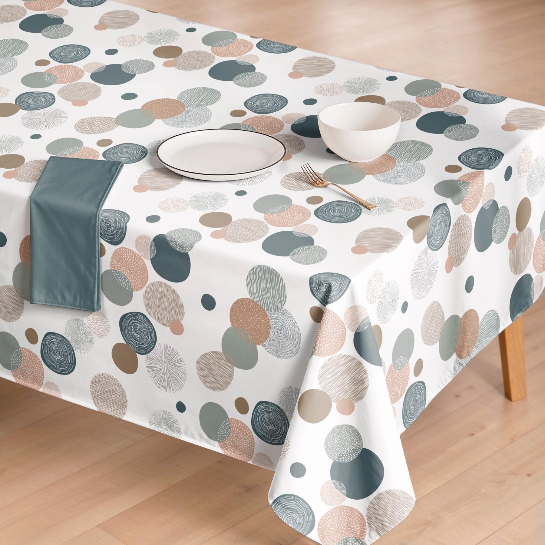 Nappe anti-taches OSLO MULTICOLORE - en 100 % coton