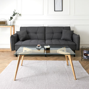 Table Rectangulaire En Verre 110x60x45cm