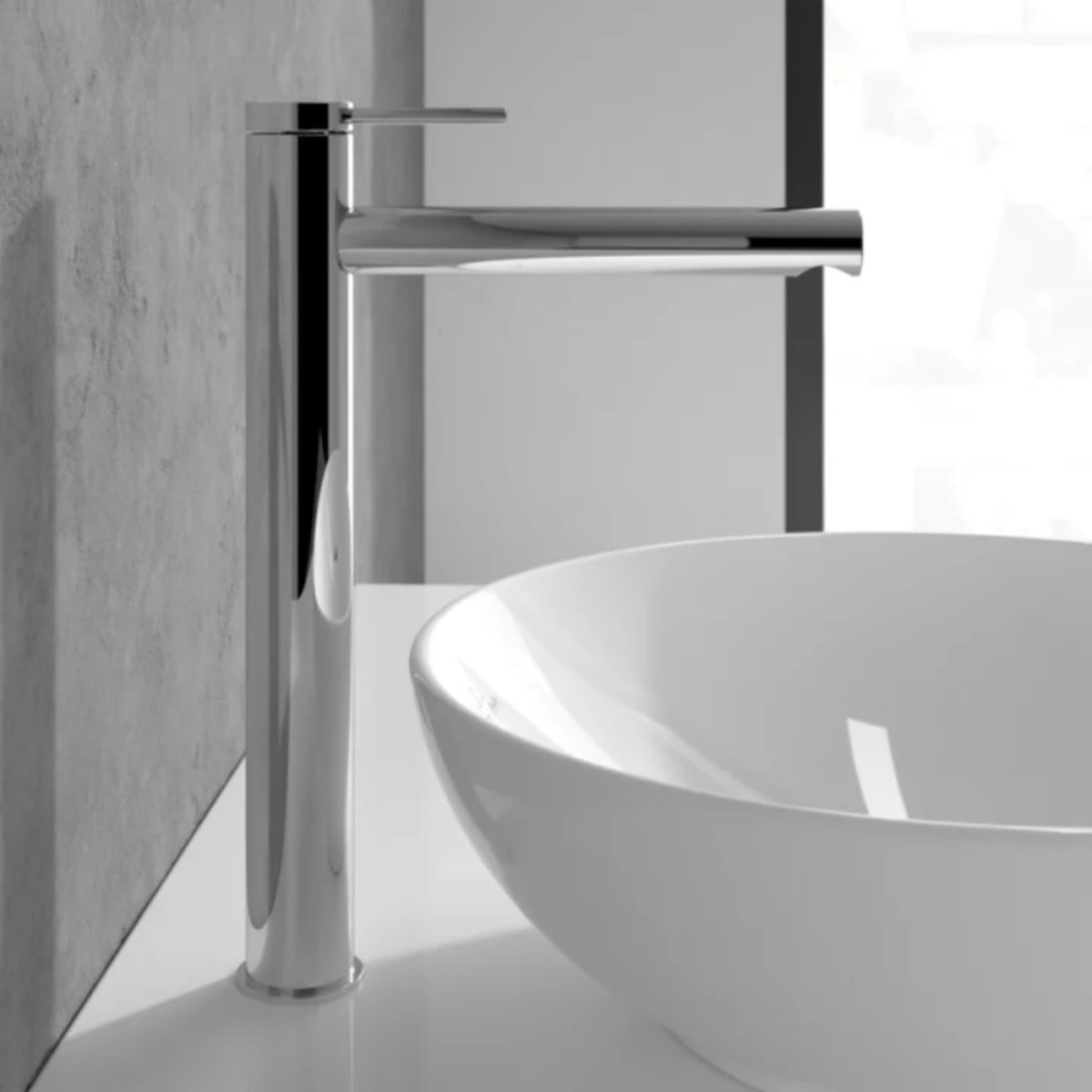 Mitigeur lavabo surélevé Loop & Friends sans tirette Chrome