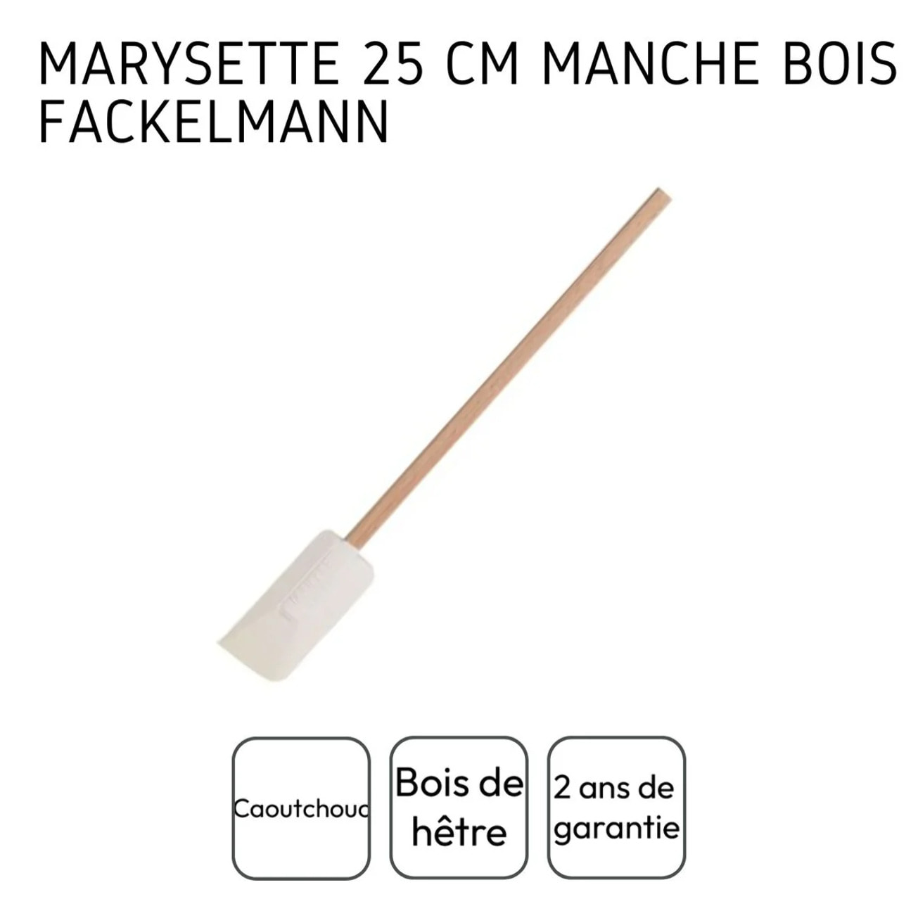 Maryse de pâtisserie et de cuisine 25 cm manche en bois Fackelmann