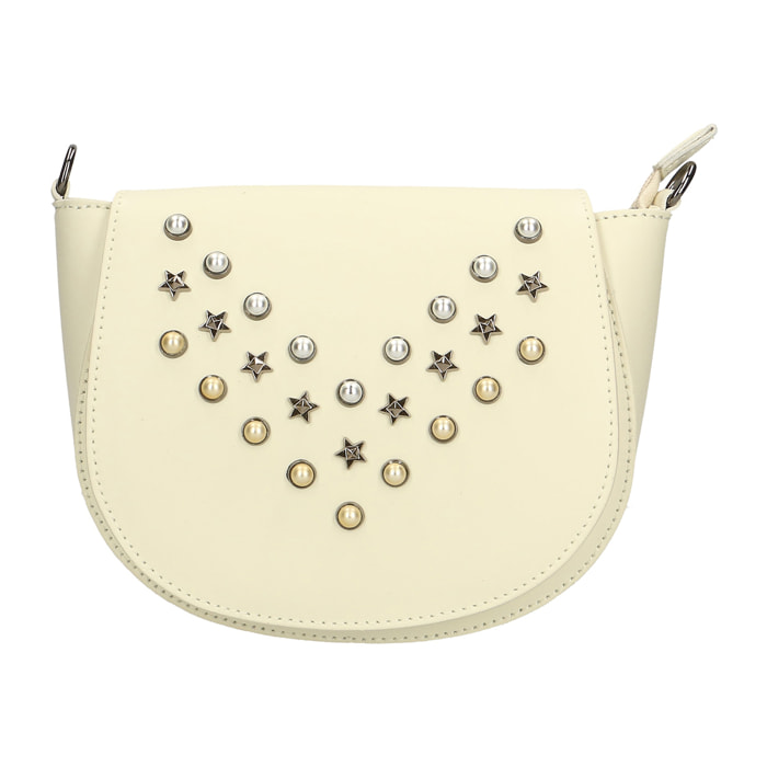 Borsa a tracolla da donna In Vera pelle Made in Italy 20x17x7 cm