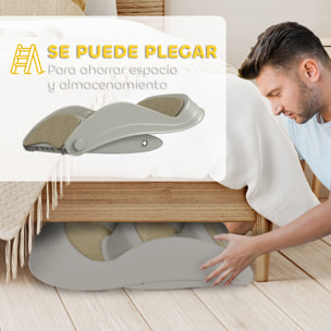Escalera para Perros Pequeños Plegable de 3 Peldaños, Escalones para Mascotas con Alfombras Antideslizantes, Rampa para Perros para Cama, Sofá, Gris