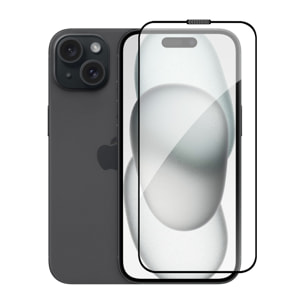 DAM Proteggi schermo in vetro temperato  a copertura totale per iPhone 15 Plus 7,15x0,06x15,5 cm. Colore trasparente