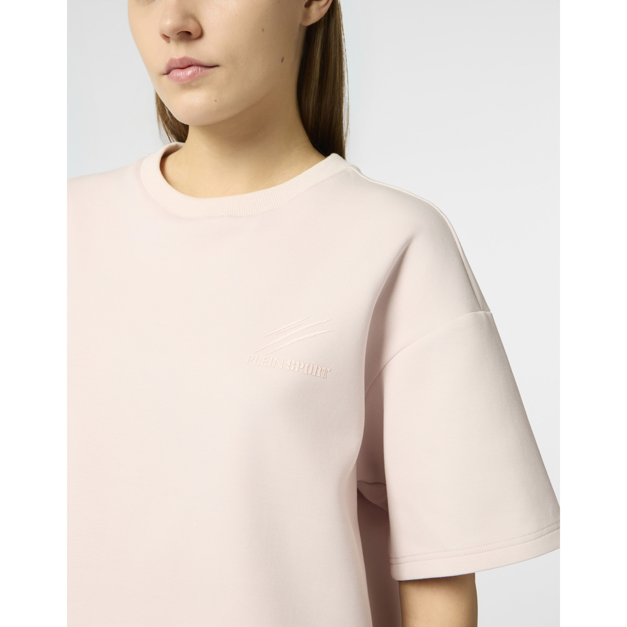 PLEIN SPORT Round Neck T-Shirt Icon Scratch