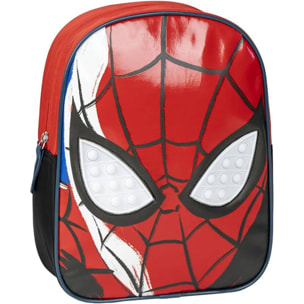Mochila infantil personaje spiderman, unisex niños, rojo, pequeña