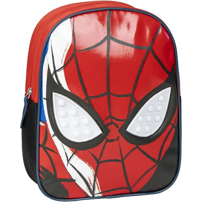 Mochila infantil personaje spiderman, unisex niños, rojo, pequeña