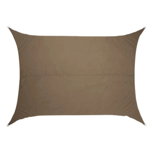 Voile d'ombrage Elyora 3x2m café