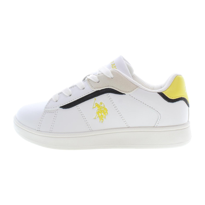 Sneakers U.S. Polo Assn White Yellow