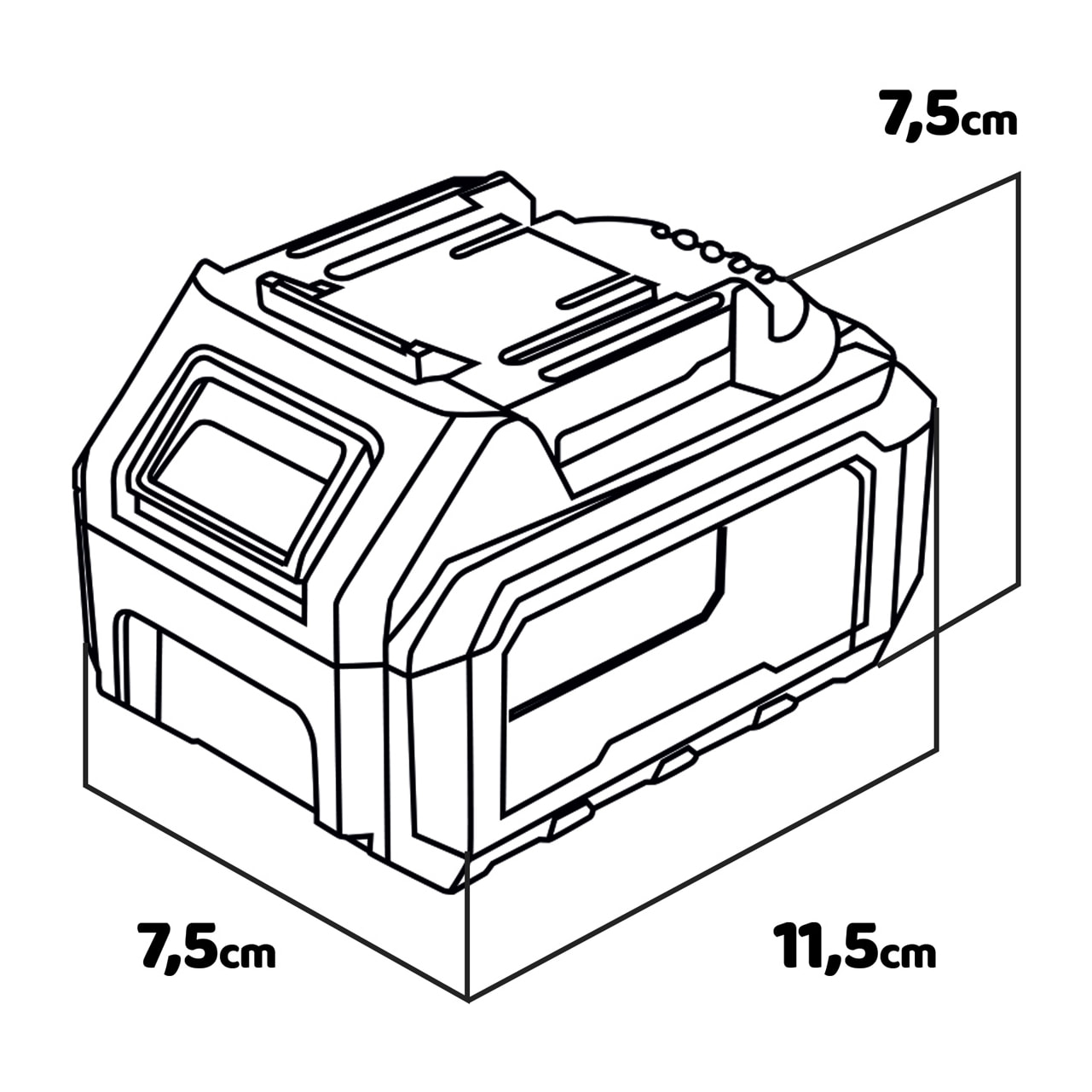 Unos 20 - Batteria 4Ah universale per utensili 20V Alfa Line