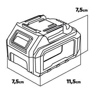 Unos 20 - Batteria 4Ah universale per utensili 20V Alfa Line