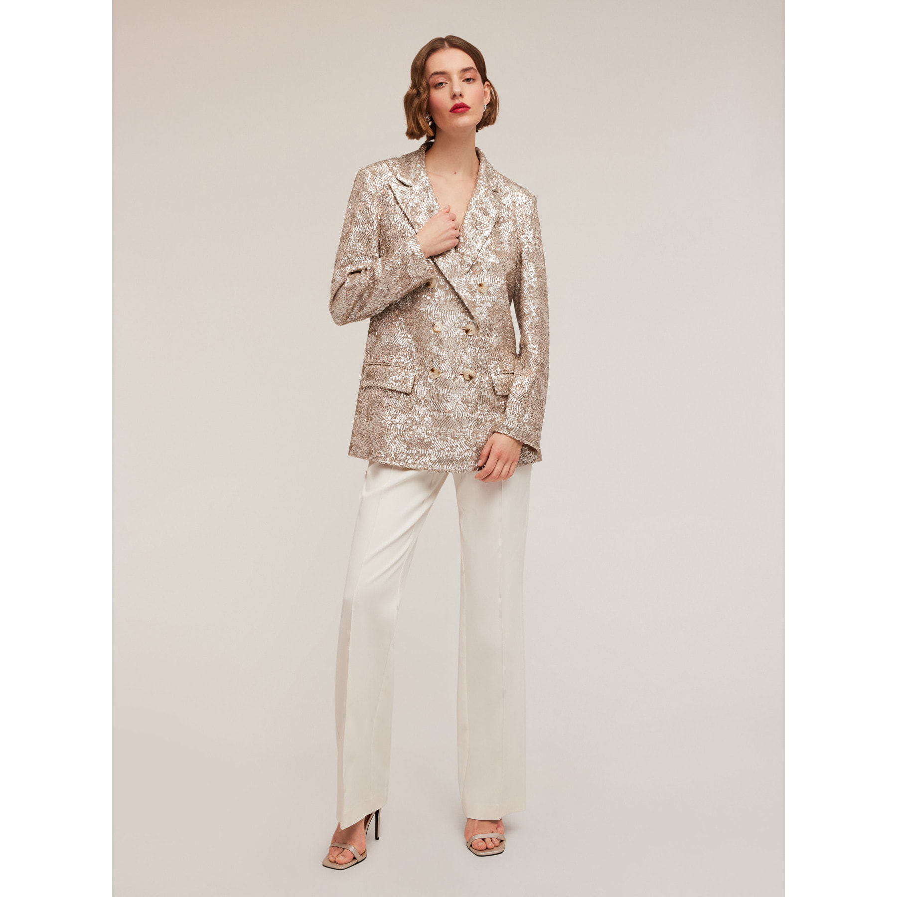 Motivi - Blazer over de lentejuelas - Rosa