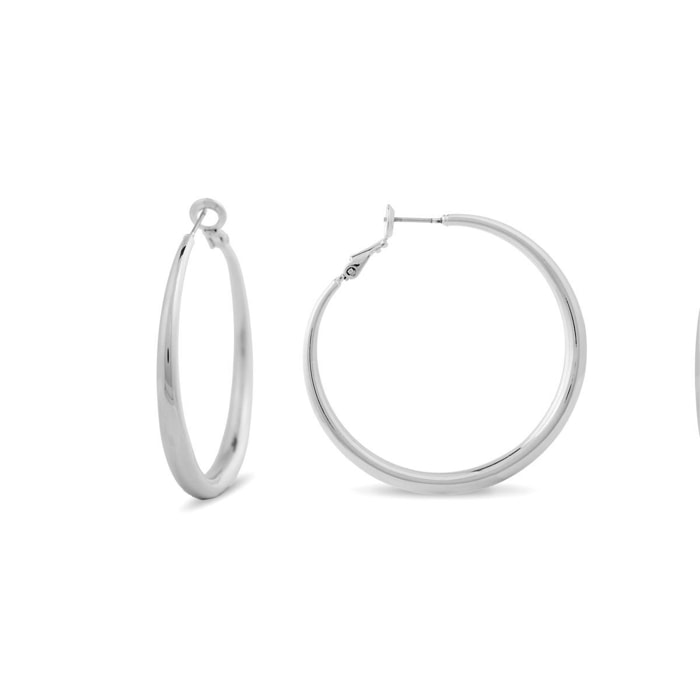 Pendientes Lux by Lux acabados en Rodio