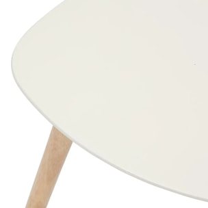 Lot de 3 tables gigognes "Mileo" beige 60x60x45cm