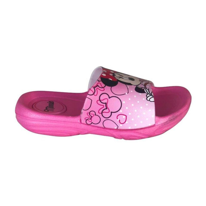 Ciabattina Minnie con Elastico Fuxia Lei Disney