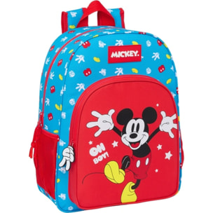 Mochila de 33 cm adapt.carro mickey mouse "fantastic"
