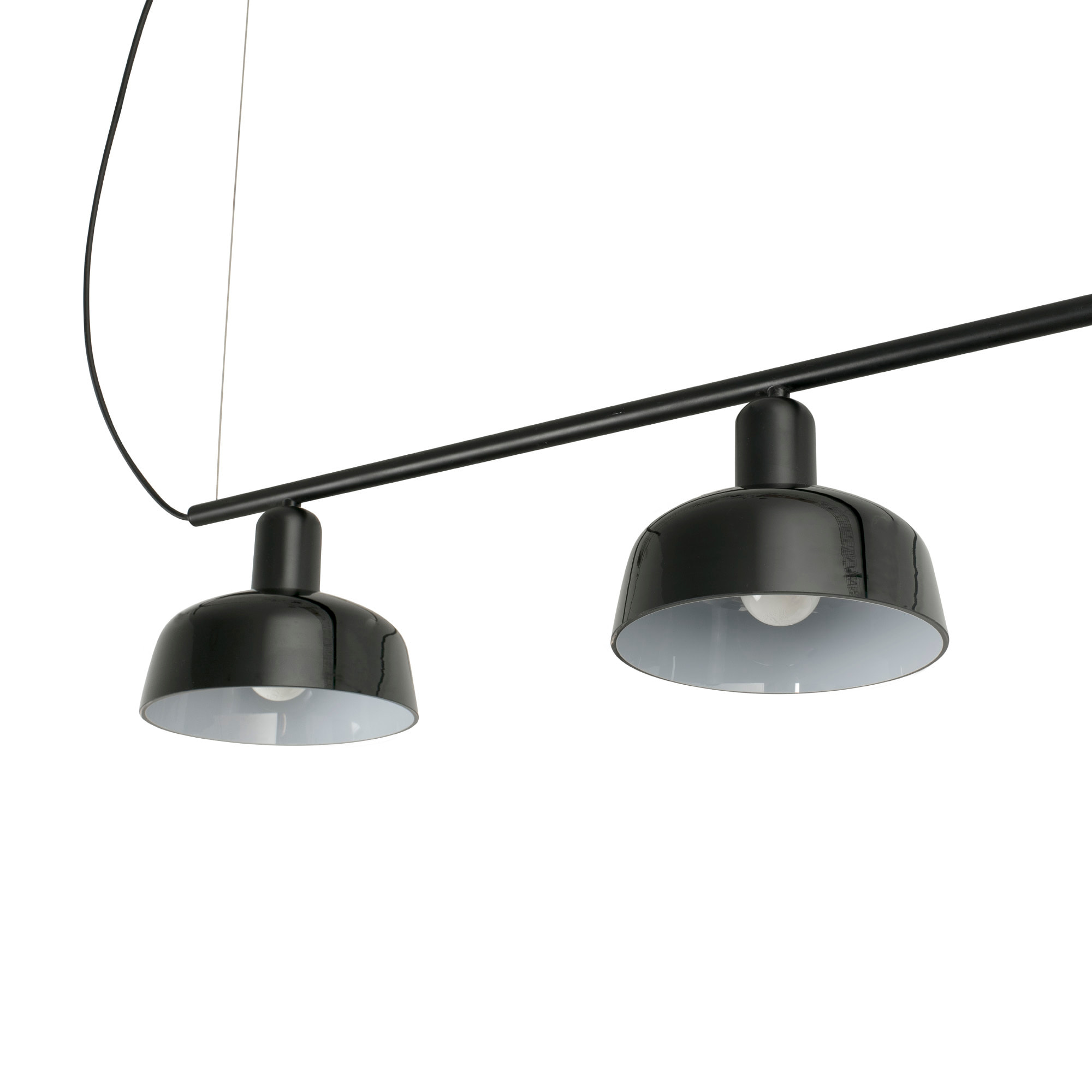 TATAWIN LINEAL S Lampe suspension linéaire noire