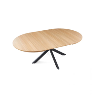 Mesa redonda extensible Asuna Roble Negro