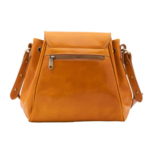 Borsa a secchiello  da donna In Vera pelle Made in Italy 24x24x14 cm