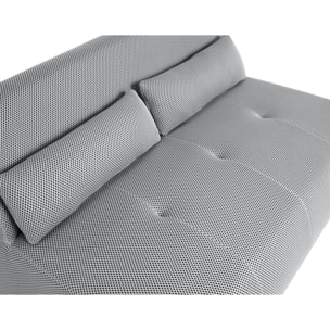 Onyx - canapé droit 2 places - en tissu mailles 3D - Gris clair