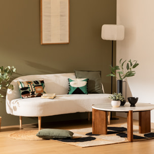 Banquette "Insi" 2 places blanc 172x75x72cm