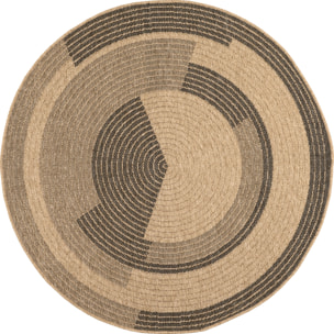 Nature - tapis effet jute noir