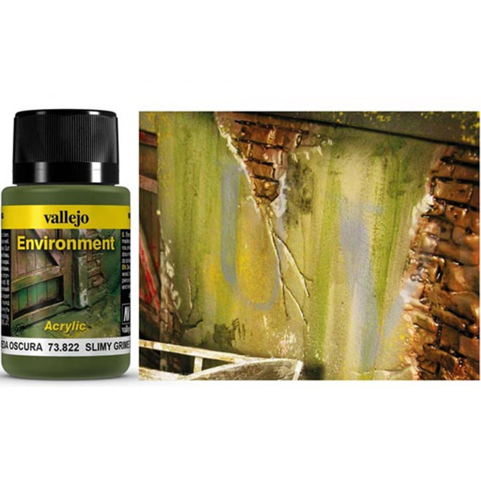 VALLEJO WEATHERING SLIMY GRIME DARK 40ML 73822 COLORI VALLEJO