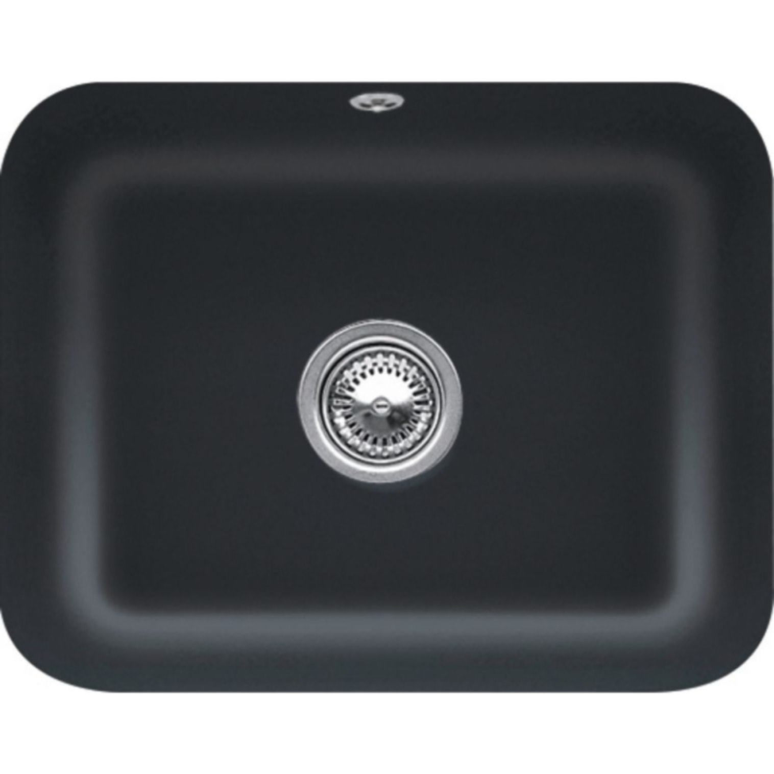 Evier 1 bac Villeroy et Boch Cisterna 60C Pure Black CeramicPlus