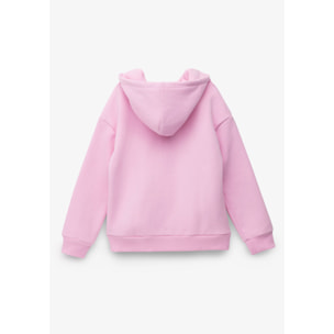 Sudadera de Niña con Capucha en Rosa