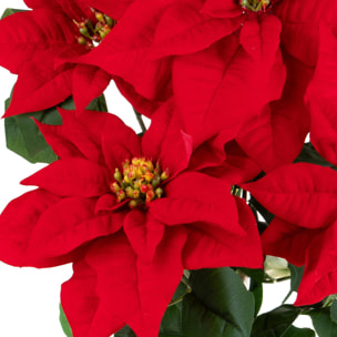 Stella natale cespuglio - Pezzi 2 - ROSSO - Bianchi Dino SpA