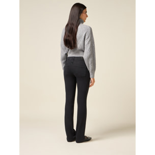 Oltre - Jeans neri con cristalli - Nero