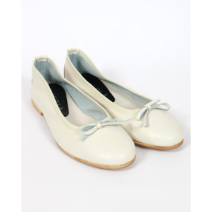 BALLERINA CHOCOLA' VERA PELLE OFF WHITE