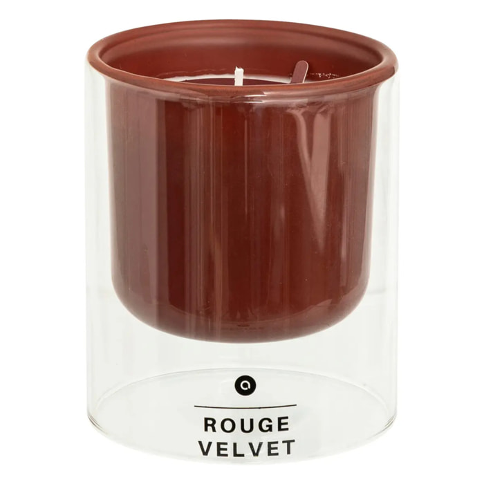 Bougie parfumée Ilan rouge velvet 220g