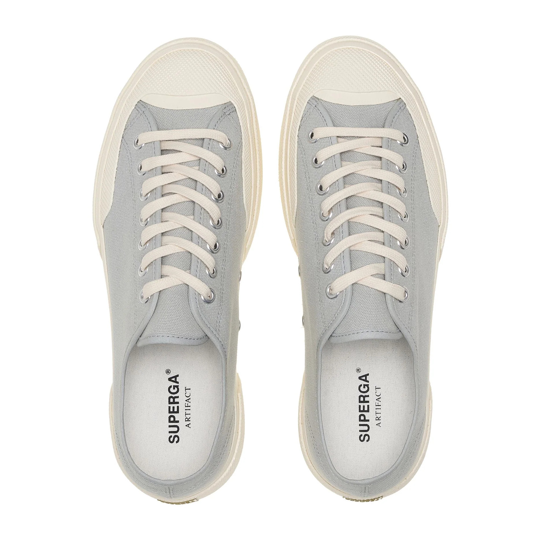 Superga - Sneakers Uomo Donna Grigio - 2432 WORKS LOW CUT COTTON CANVAS