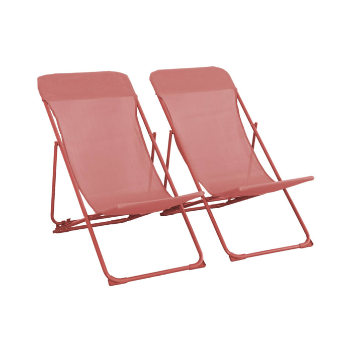 Chilienne acier pliante (lot de 2) LIVORNO