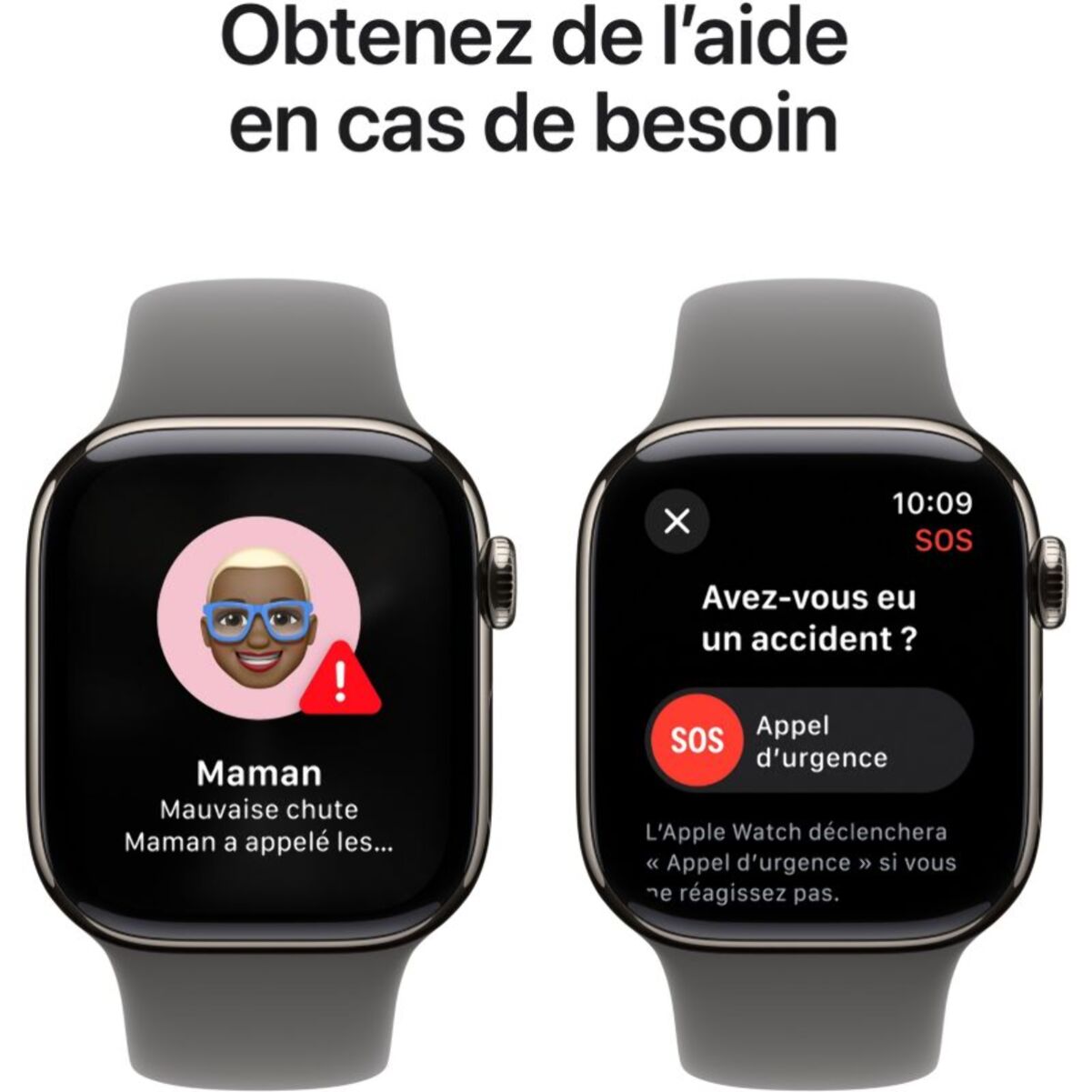 Montre connectée APPLE WATCH Serie 10 46mm Titane Naturel S/M Cell