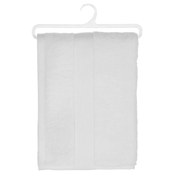 Drap de douche "Essentiel" - coton 450 gr/m² - blanc 70x130 cm