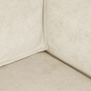 Canapé d'angle convertible 4 places en tissu chenille - LIVIA